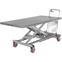 Vestil 31 1/2" x 63" Steel Hydraulic Elevating Cart with 15" - 36" Lift CART-1000-LD - 1000 lb. Capacity