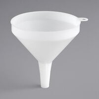 Choice 12 oz. 5 11/16" White Plastic Funnel
