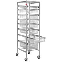 Quantum PARtition Chrome Medical Starter Unit with Wire Baskets PS-S2475-8WB
