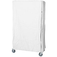 Quantum CC183674WNZ White Nylon Cart Cover with Zippered Closure for 18" x 36" x 74" Shelving
