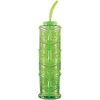 Amscan 50 oz. Plastic Green Tiki Totem Pole Jumbo Cup - 6/Pack