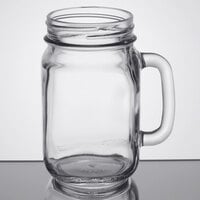 Libbey 97084 16 oz. Customizable Drinking Jar / Mason Jar with Handle - 12/Case