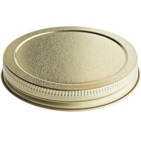 89/400 Gold Metal Lid with Plastisol Liner - 700/Case