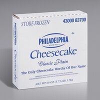 Philadelphia Plain Cheesecake 60 oz. - 4/Case