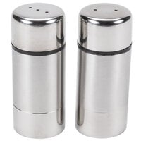 American Metalcraft SP29 .75 oz. Stainless Steel Round Salt and Pepper Shaker Set