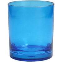Fortessa Outside 12 oz. Blue Tritan™ Plastic Rocks / Old Fashioned Glass - 24/Case
