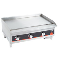 Vollrath 40721 Cayenne 36" Flat Top Gas Countertop Griddle - Manual Control
