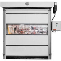 Goff's CG20-W-FM-810 Clean Guard 8' x 10' Wash Down Vinyl Door with Window and Intelligent Control System