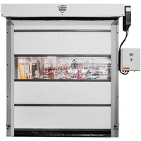 Goff's CG20-W-FM-1212 Clean Guard 12' x 12' Wash Down Vinyl Door with Window and Intelligent Control System