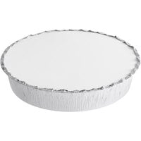 Choice 10" Round Standard Weight Foil Take-Out Pan with Board Lid - 250/Case
