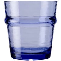 Libbey Infinium Wake 12 oz. Tidal Blue Tritan™ Plastic Stackable Rocks / Double Old Fashioned Glass - 12/Case
