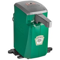 Heinz Keystone 1.5 Gallon Green Plastic Countertop Sweet Relish Pump Dispenser with Touchless Automatic Dispensing Lid