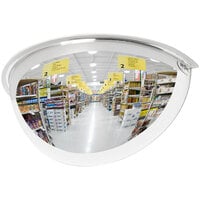 See All Industries 36" Plastic Half Dome 180 Degree Security Mirror PV36-180