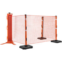 Ideal Warehouse Rapid Roll 40 inch x 48 inch x 64 inch Orange Outdoor Portable Barrier System 70-7050