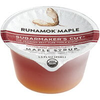 Runamok Sugarmaker's Cut Pure Maple Syrup 1.5 fl. oz. Single-Serve Cup - 100/Case