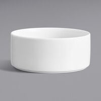 Luzerne Scandi by Oneida 1880 Hospitality SD1320014 18 oz. Bright White Raised Rim Porcelain Bowl - 36/Case
