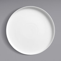 Luzerne Scandi by Oneida 1880 Hospitality SD1301023 9" Bright White Raised Rim Porcelain Plate - 12/Case