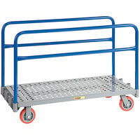 Little Giant 24" x 48" Adjustable Sheet / Panel Truck with Perforated Deck and 6" Polyurethane Casters APTP-2448-6PY