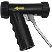 Sani-Lav N1AB Black Lightweight Aluminum Insulated Spray Nozzle with Stainless Steel Handle