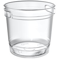200 oz. Clear Customizable IML Hard Plastic Popcorn Bucket - 20/Case