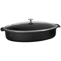 Spring USA Motif Cook & Serve 8 Qt. Titanium Non-Stick Deep Oval Roaster with Cover 8270-8/38