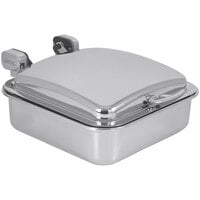 Spring USA 2/3 Size Rectangular Stainless Steel Induction Chafer with Chrome Accents 2374-697