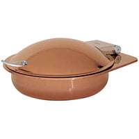 Spring USA Reflection 6 Qt. Round Stainless Steel Induction Rose Gold Chafer 2172-5-37