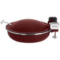 Spring USA Seasons 4 Qt. Round Merlot Stainless Steel Induction Chafer with Chrome Accents 2382-367/36