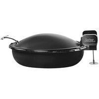 Spring USA Seasons 4 Qt. Round Titanium Stainless Steel Induction Chafer with Chrome Accents 2382-8/36