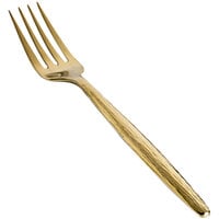 Front of the House Owen 8 1/4" 18/10 Stainless Steel Extra Heavy Weight Matte Brass Dinner Fork - 12/Case