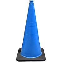 Cortina DW Series 28" Blue Traffic Cone with 7 lb. Base 03-500-64