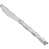 Front of the House Jasper 9" 18/10 Stainless Steel Extra Heavy Weight Brushed Dinner Knife - 12/Case