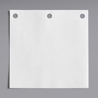 Choice 5 3/16" Semi-Wax 25# - 33# Square Paper Patty with 3 Holes - 680/Box