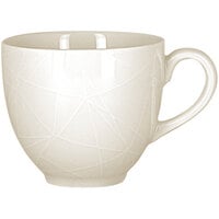 RAK Porcelain Wonder 7.8 oz. Ivory Embossed Porcelain Cup - 12/Case