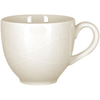 RAK Porcelain Wonder 6.75 oz. Ivory Embossed Porcelain Cup - 12/Case