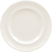 RAK Porcelain Favourite 8 1/4" Ivory Embossed Porcelain Flat Plate - 24/Case