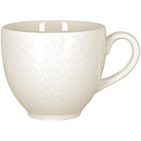 RAK Porcelain Favourite 6.75 oz. Ivory Embossed Porcelain Cup - 12/Case