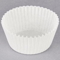 Hoffmaster 2 1/4" x 1 3/8" White Fluted Baking Cup - 500/Pack