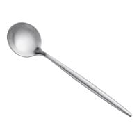 Acopa Odin 5 1/8" 18/8 Brushed Stainless Steel Extra Heavy Weight Forged Demitasse Spoon - 12/Case