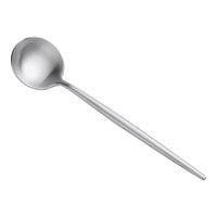 Acopa Odin 7 1/8" 18/8 Brushed Stainless Steel Extra Heavy Weight Forged Bouillon Spoon - 12/Case