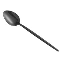 Acopa Odin Black 7 1/2" 18/8 Brushed Stainless Steel Extra Heavy Weight Forged Teaspoon - 12/Case