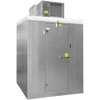 Master-Bilt QODB8768-C Quick Ship 6' x 8' x 8' 7" Outdoor Walk-In Cooler with Top-Mounted Refrigeration and Floor