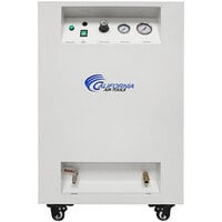 California Air Tools Ultra Quiet Oil-Free 8 Gallon Steel Tank Air Compressor Soundproof Cabinet, Air Dryer, and Automatic Drain Valve - 1 hp, 110V