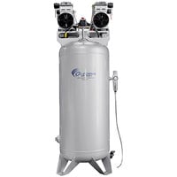 California Air Tools Ultra Quiet Oil-Free 60 Gallon Steel Tank Air Compressor with Automatic Drain Valve - 4 hp, 220V
