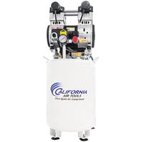 California Air Tools Ultra Quiet Oil-Free 10 Gallon Steel Tank Air Compressor with Air Dryer and Automatic Drain Valve - 2 hp, 220V