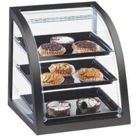 Cal-Mil P255-96S Midnight Bamboo Euro Style Display Case with Front Door - 17" x 17 "x 18"
