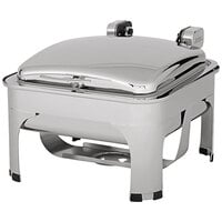 Spring USA Suite 6 Qt. Rectangular Stainless Steel Induction Chafer with Stand 3374-6