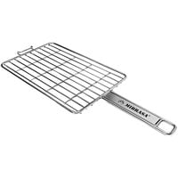 Mibrasa 9 13/16" x 6 5/16" Stainless Steel Wire Classic Flat Grill Basket KC1625