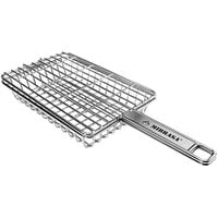 Mibrasa 9 13/16" x 6 5/16" x 13/16" Stainless Steel Wire Classic Double Grill Basket KCD1625H2
