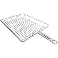 Mibrasa 15 11/16" x 11 13/16" x 1 5/8" Stainless Steel Wire Grill Basket KG4030H4
